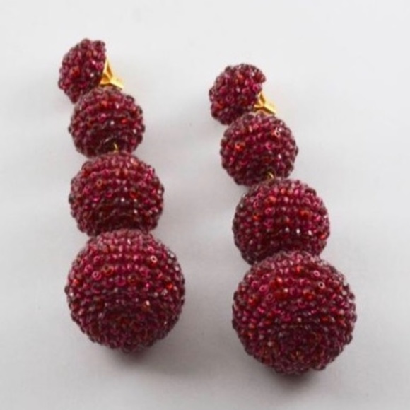 Rebecca De Ravenel Les Bonbons Ruby Slipper Earrings - Picture 9 of 11